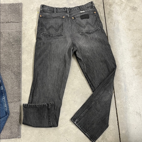 Wrangler Women’s Wild West High Rise Straight Washed Black Denim Jeans 30 x28 - Picture 2 of 11